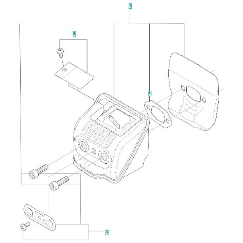 501619501 ハスクバーナ エンジンチェーンソー 135 Mark II 部品 マフラー ハスクバーナ ガスケット - 【通販モノタロウ】