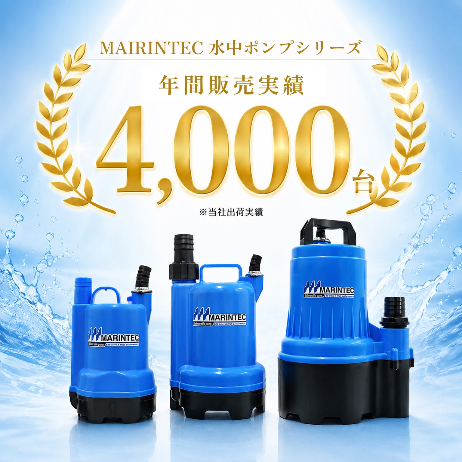 M12-70A オリジナル 水中ポンプ 極性なし マリンテック 電圧12V 1式