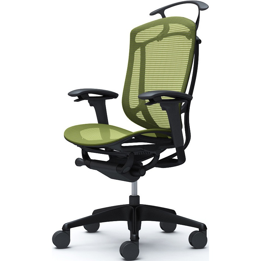 CC82ZR FPG5 コンテッサセコンダ、可動肘、ハイバック、座メッシュ、ハンガー付、ランバー無、ブラックB、ブラック、脚ブラック、ウレタン 1脚 オカムラ(岡村製作所) 【通販モノタロウ】