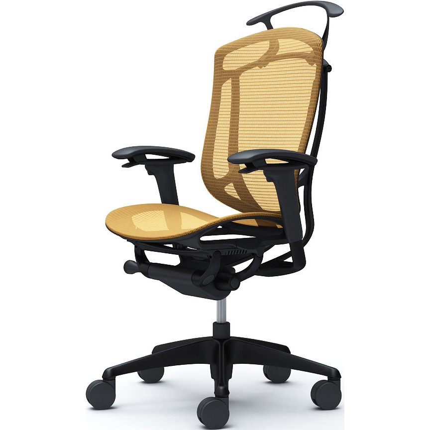 CC82ZR FPH9 コンテッサセコンダ、可動肘、ハイバック、座メッシュ、ハンガー付、ランバー無、ブラックB、ブラック、脚ブラック、ウレタン 1脚 オカムラ(岡村製作所) 【通販モノタロウ】