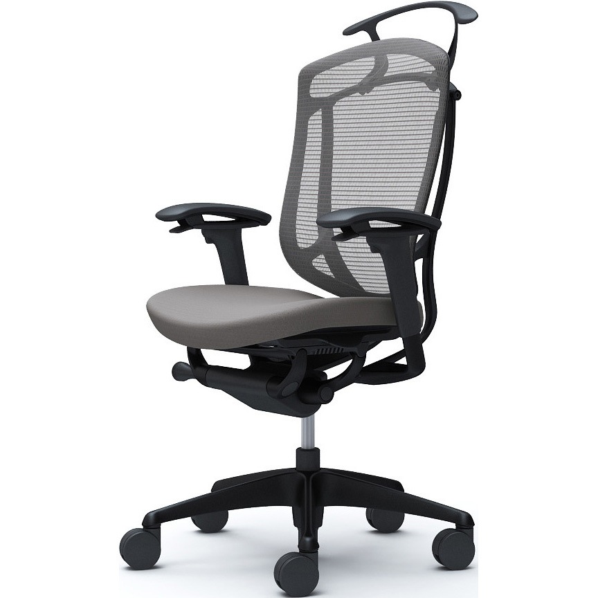 CC84ZR FPD2 コンテッサセコンダ、可動肘、ハイバック、座クッション、ハンガー付、ランバー無、ブラックB、ブラック、脚ブラック、ウレタン 1脚 オカムラ(岡村製作所) 【通販モノタロウ】