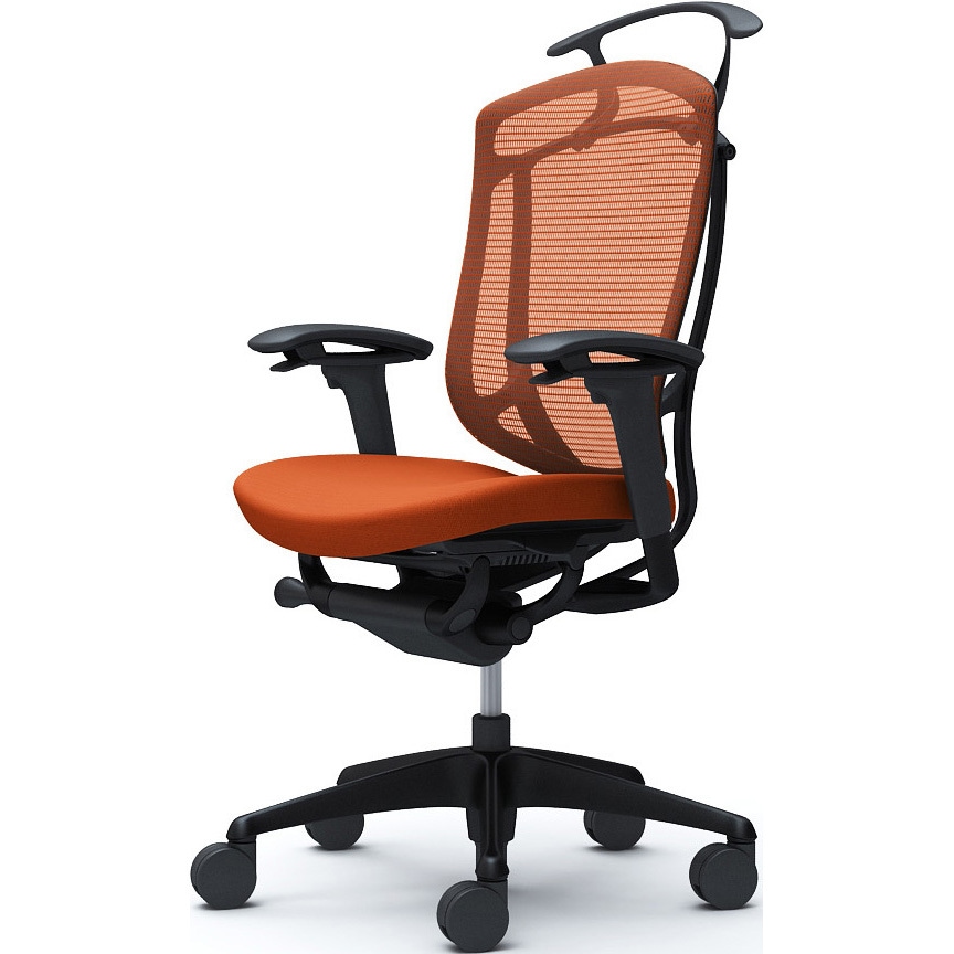 CC84ZR FPD8 コンテッサセコンダ、可動肘、ハイバック、座クッション、ハンガー付、ランバー無、ブラックB、ブラック、脚ブラック、ウレタン 1脚 オカムラ(岡村製作所) 【通販モノタロウ】