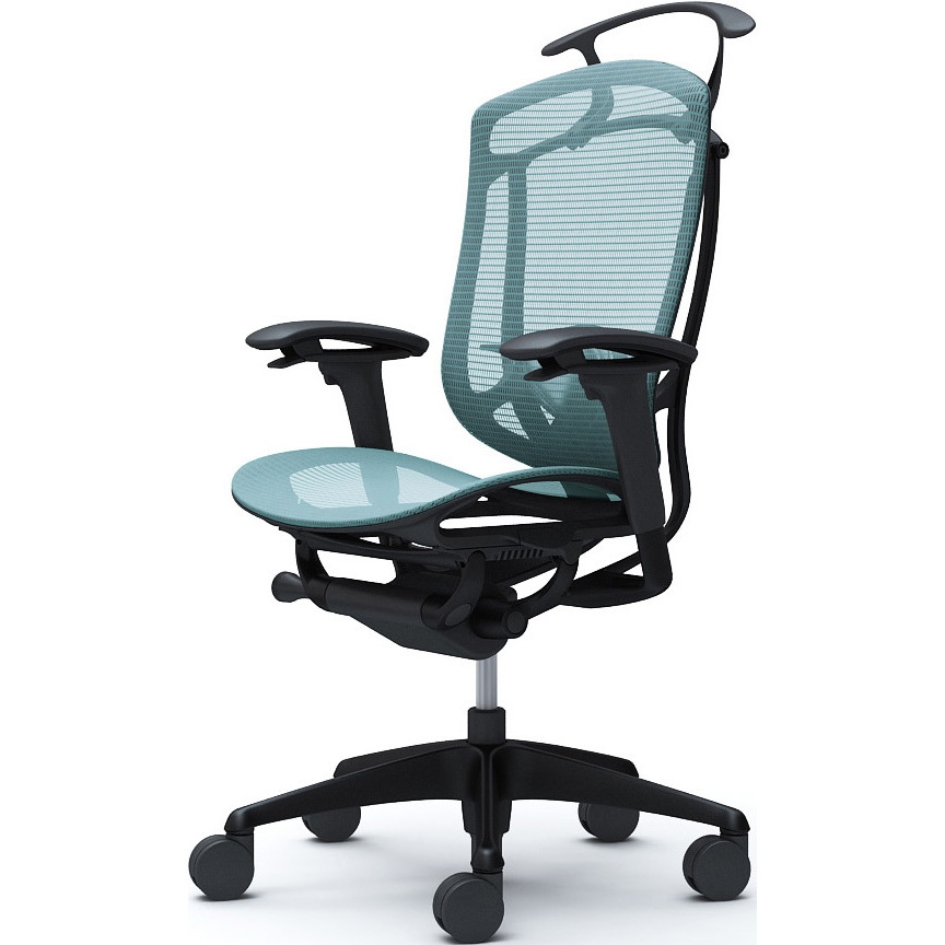 CC82ZS FPG6 コンテッサセコンダ、可動肘、ハイバック、座メッシュ、ハンガー付、ランバー付、ブラックB、ブラック、脚ブラック、ウレタン 1脚 オカムラ(岡村製作所) 【通販モノタロウ】