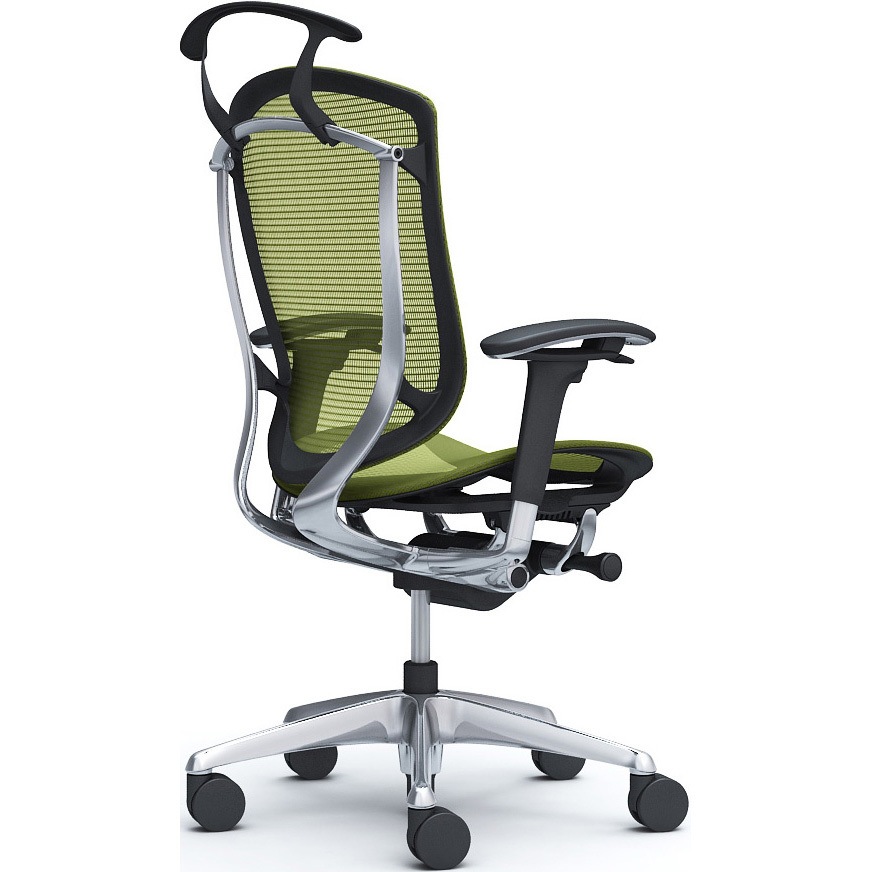 CC82XR FPG5 コンテッサセコンダ、可動肘、ハイバック、座メッシュ、ハンガー付、ランバー無、ブラックB、ポリッシュ、脚ポリッシュ、ウレタン 1脚 オカムラ(岡村製作所) 【通販モノタロウ】