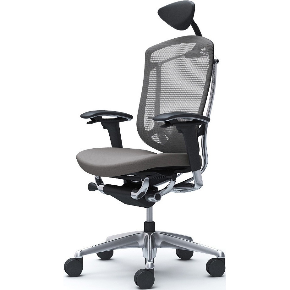 CC8CXS FPD2 コンテッサセコンダ、可動肘、可動ヘッド、座クッション、ハンガー無、ランバー付、ブラックB、ポリッシュ、脚ポリッシュ、ウレタン 1脚 オカムラ(岡村製作所) 【通販モノタロウ】 109,900円