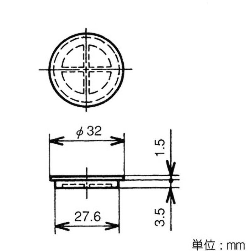 J-145 GR イレクター Φ28パイプ グレー用プラスチックジョイント 1個