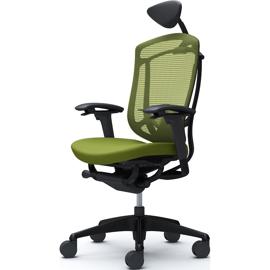 CC8CZS FPC5 コンテッサセコンダ、可動肘、可動ヘッド、座クッション、ハンガー無、ランバー付、ブラックB、ブラック、脚ブラック、ウレタン 1脚 オカムラ(岡村製作所) 【通販モノタロウ】