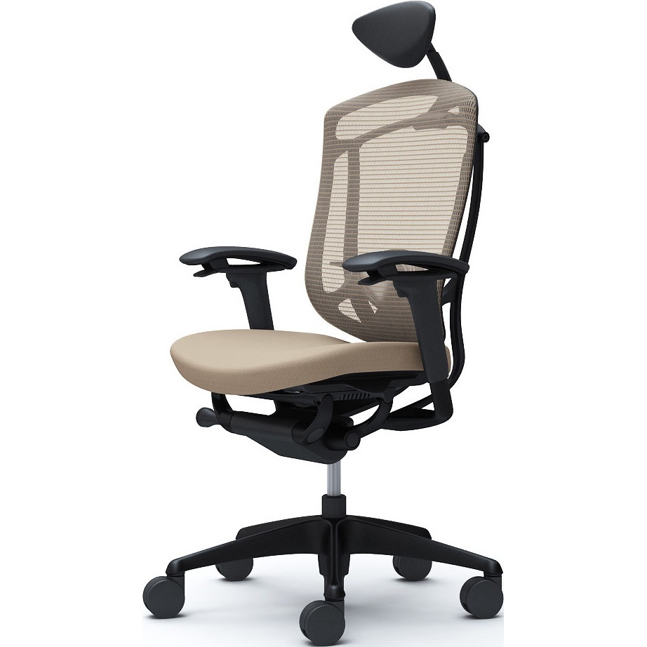 CC8CZS FPC7 コンテッサセコンダ、可動肘、可動ヘッド、座クッション、ハンガー無、ランバー付、ブラックB、ブラック、脚ブラック、ウレタン 1脚 オカムラ(岡村製作所) 【通販モノタロウ】