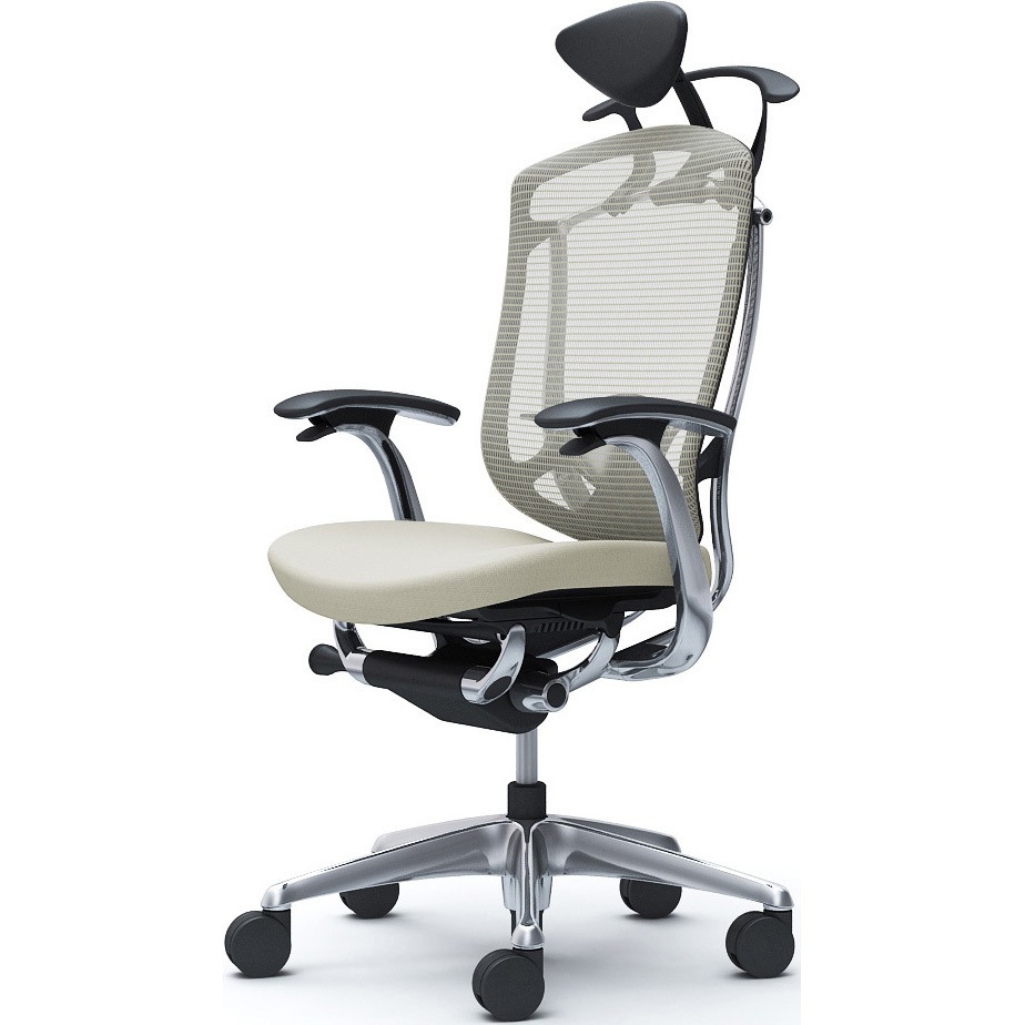 CC4DBS FPC2 コンテッサセコンダ，固定肘，座クッション，小型ヘッド5本脚，ポリッシュ，ブラック，ランバー付ハンガー付 1脚 オカムラ(岡村製作所) 【通販モノタロウ】