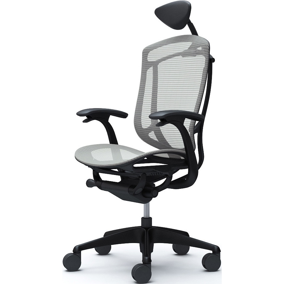 CC4AZR FPG3 コンテッサセコンダ、固定肘、可動ヘッド、座メッシュ、ハンガー無、ランバー無、ブラックB、ブラック、脚ブラック、ウレタン 1脚 オカムラ(岡村製作所) 【通販モノタロウ】