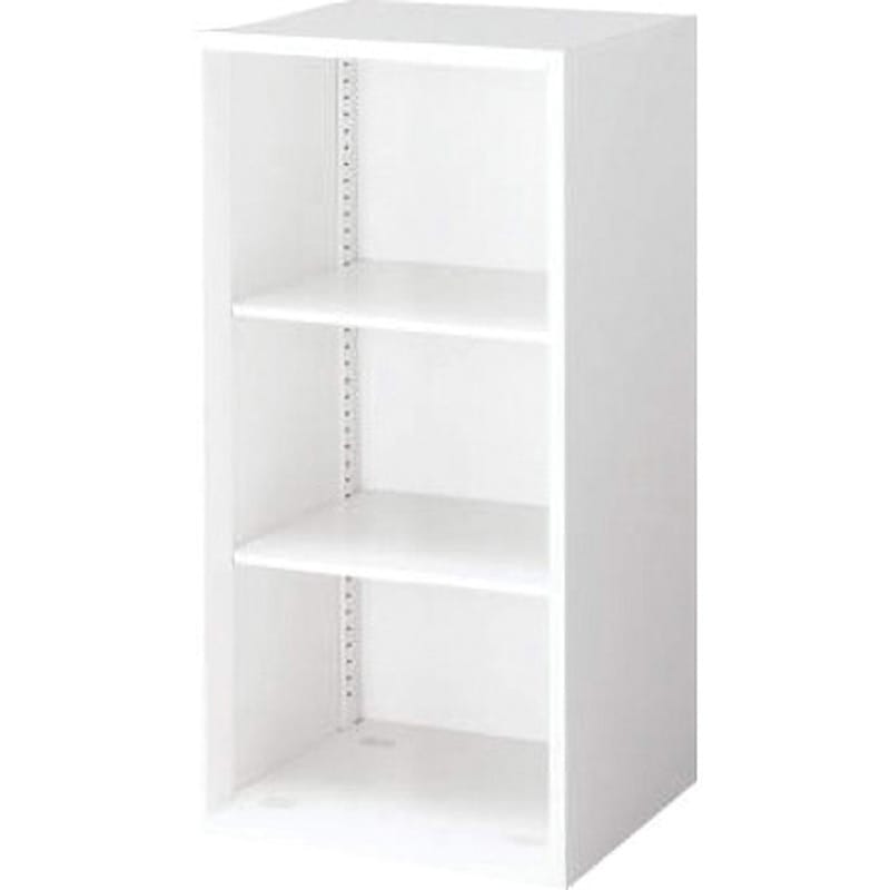 BWU-K44SSAW システム収納 エディア ハーフオープン(配送・組立サービス付き) コクヨ ホワイト色 棚段数(段)3 高さ915mm幅400mm奥行400mm  BWU-K44SSAW