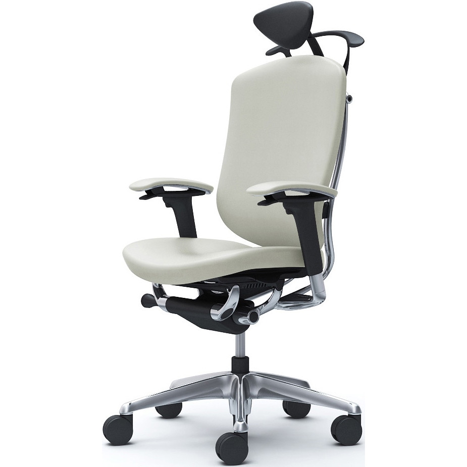 CC8DBR PC18 コンテッサセコンダ，可動肘，背座総革，小型ヘッド5本脚，ポリッシュ，ブラック，ランバー無ハンガー有 1脚 オカムラ(岡村製作所) 【通販モノタロウ】