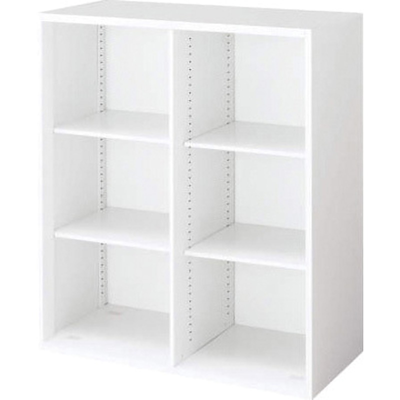 BWU-K259SSAW システム収納 エディア 2列オープン(配送・組立サービス付き) コクヨ 棚段数(段)3 ホワイト色 高さ1050mm幅900mm奥行400mm  BWU-K259SSAW