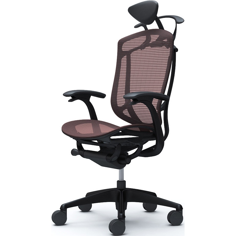 CC4BZR FPG8 コンテッサセコンダ、固定肘、可動ヘッド、座メッシュ、ハンガー付、ランバー無、ブラックB、ブラック、脚ブラック、ウレタン 1脚 オカムラ(岡村製作所) 【通販モノタロウ】 109,890円