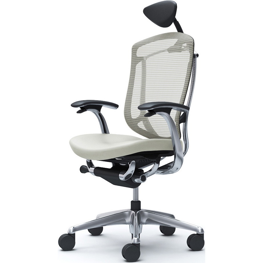 CC4CBR FPT2 コンテッサセコンダ，固定肘，座革，小型ヘッド5本脚，ポリッシュ，ブラック，ランバー無ハンガー無 1脚 オカムラ(岡村製作所) 【通販モノタロウ】