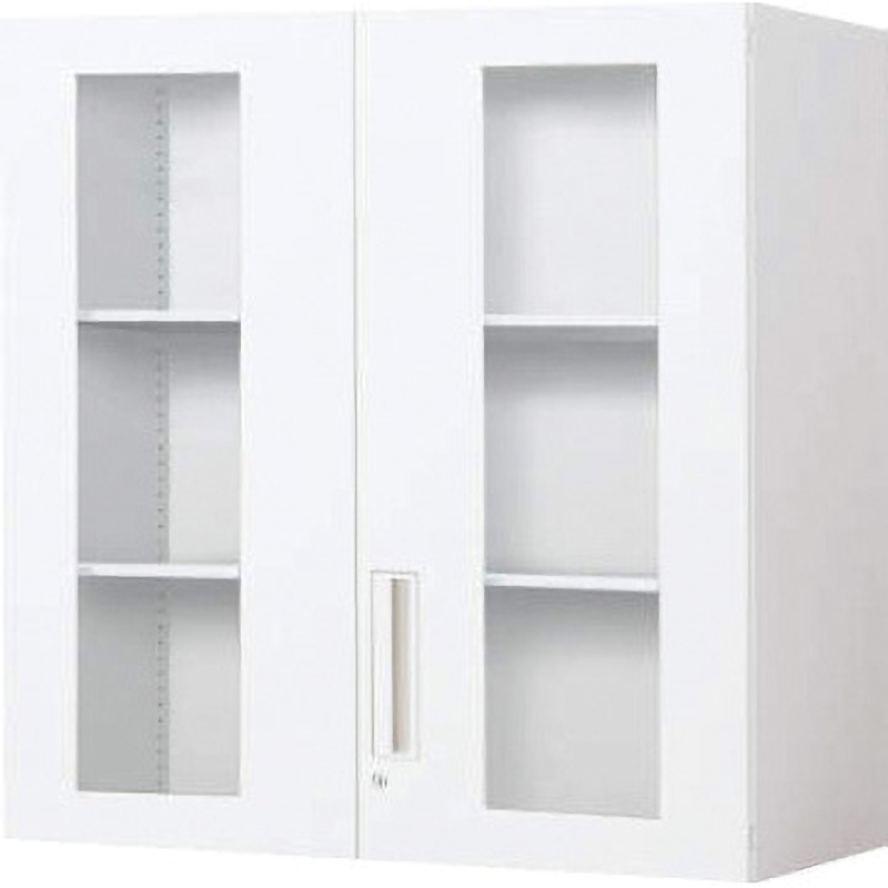 BWU-SGU49SAWN システム収納 エディア ガラス両開き扉(配送・組立サービス付き) コクヨ 棚段数(段)3 高さ915mm幅900mm奥行450mm  BWU-SGU49SAWN 69,980円