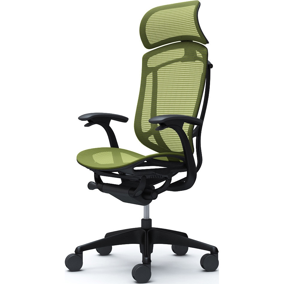 CC45ZR FPG5 コンテッサセコンダ、固定肘、固定ヘッド、座メッシュ、ハンガー無、ランバー無、ブラックB、ブラック、脚ブラック、ウレタン 1脚 オカムラ(岡村製作所) 【通販モノタロウ】