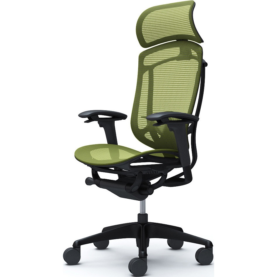 CC85ZS FPG5 コンテッサセコンダ、可動肘、固定ヘッド、座メッシュ、ハンガー無、ランバー付、ブラックB、ブラック、脚ブラック、ウレタン 1脚 オカムラ(岡村製作所) 【通販モノタロウ】