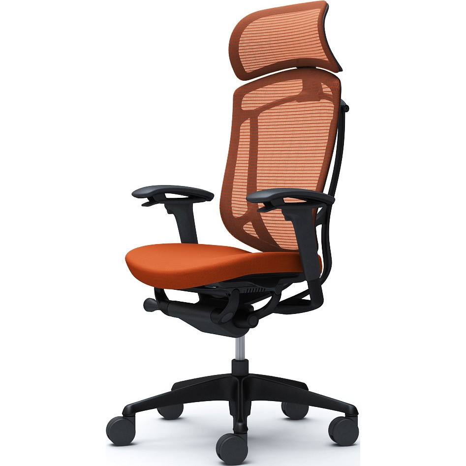 CC87ZR FPD8 コンテッサセコンダ、可動肘、固定ヘッド、座クッション、ハンガー無、ランバー無、ブラックB、ブラック、脚ブラック、ウレタン 1脚 オカムラ(岡村製作所) 【通販モノタロウ】