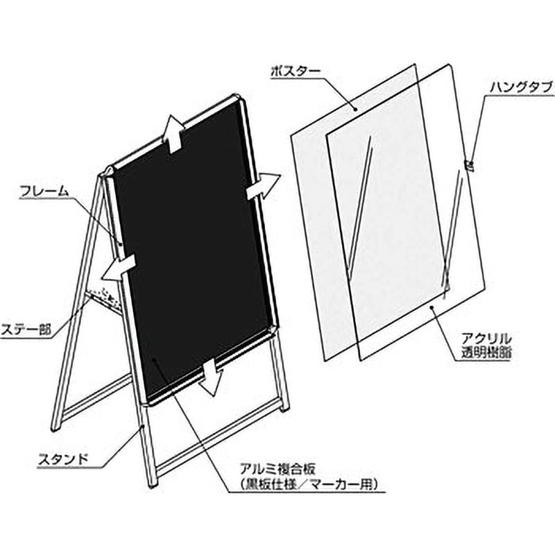 TPC-A(B1片面) A型スタンド看板 タテヤマアドバンス B1サイズ