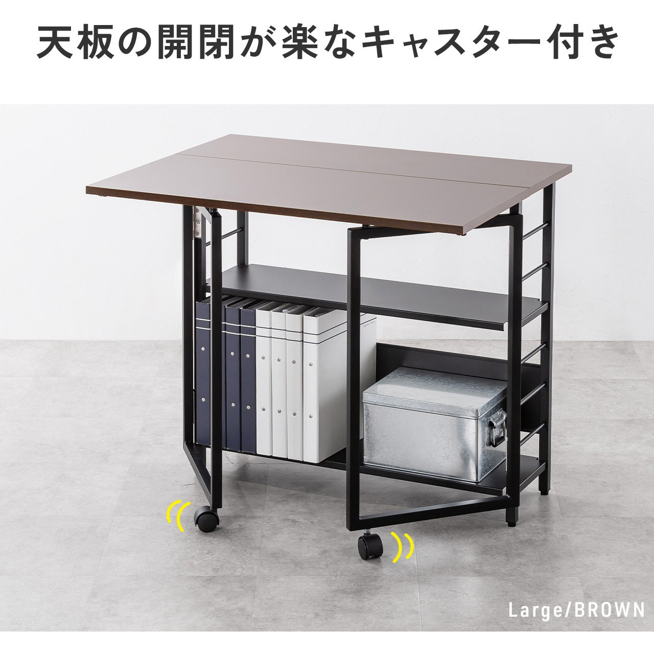 100-DESKH083W デスク 折りたたみ 1台 サンワダイレクト 【通販