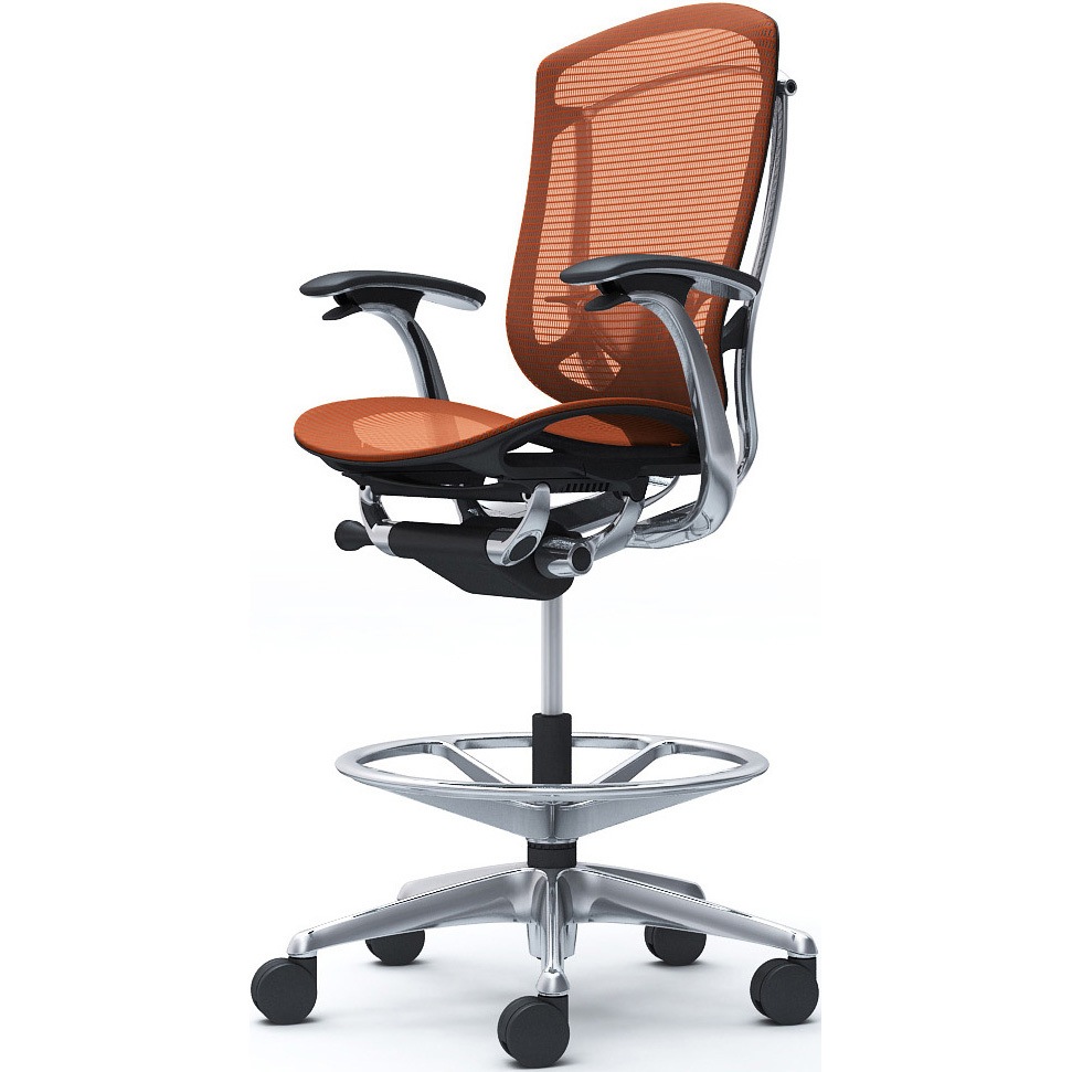 CC41HS FPH8 コンテッサセコンダ，固定肘，座メッシュ，ハイチェア，ポリッシュ，ブラック，ランバー付ハンガー無 1脚 オカムラ(岡村製作所) 【通販モノタロウ】 109,890円