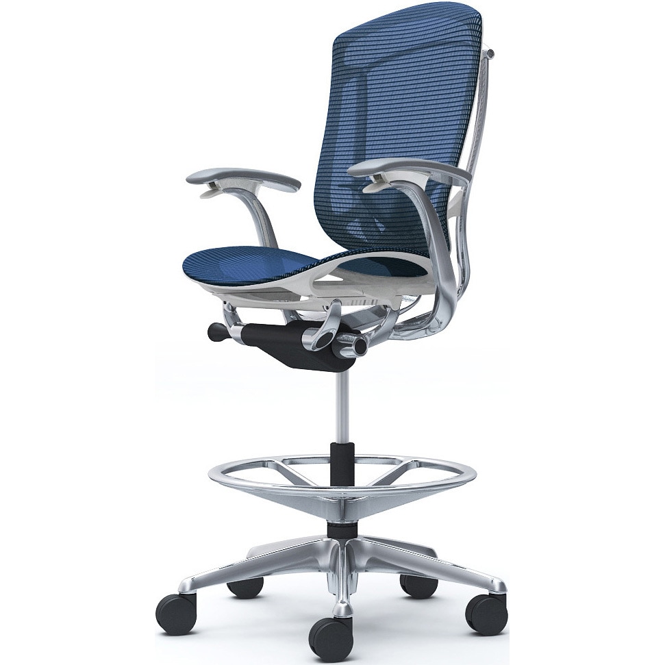 CC41HZ FPG4 コンテッサセコンダ，固定肘，座メッシュ，ハイチェア，ポリッシュ，ホワイト，ランバー付ハンガー無 1脚 オカムラ(岡村製作所) 【通販モノタロウ】 109,890円