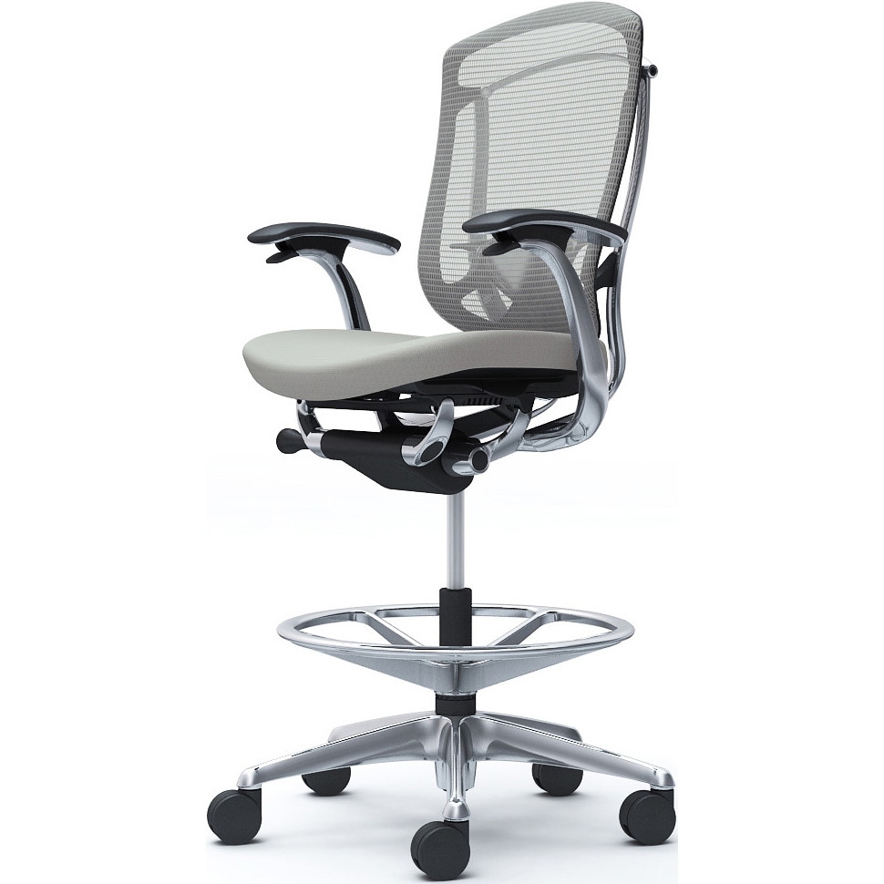 チェア CC43HS FPC3 コンテッサセコンダ，固定肘，座クッション，ハイチェア