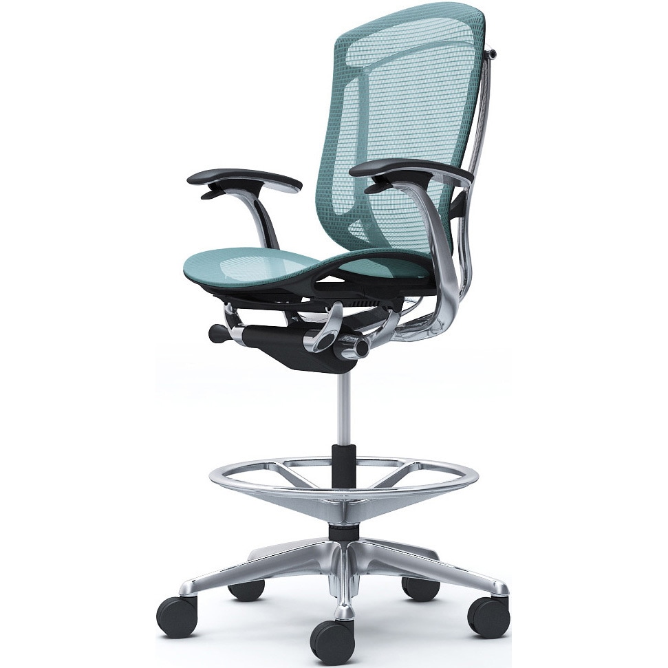 CC41HR FPG6 コンテッサセコンダ，固定肘，座メッシュ，ハイチェア，ポリッシュ，ブラック，ランバー無ハンガー無 1脚 オカムラ(岡村製作所) 【通販モノタロウ】