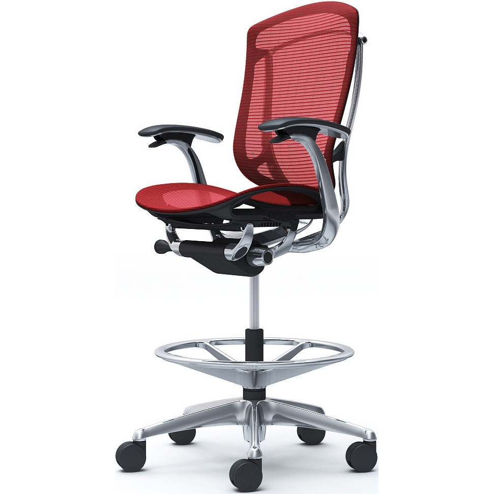 CC41HR FPG9 コンテッサセコンダ，固定肘，座メッシュ，ハイチェア，ポリッシュ，ブラック，ランバー無ハンガー無 1脚 オカムラ(岡村製作所) 【通販モノタロウ】