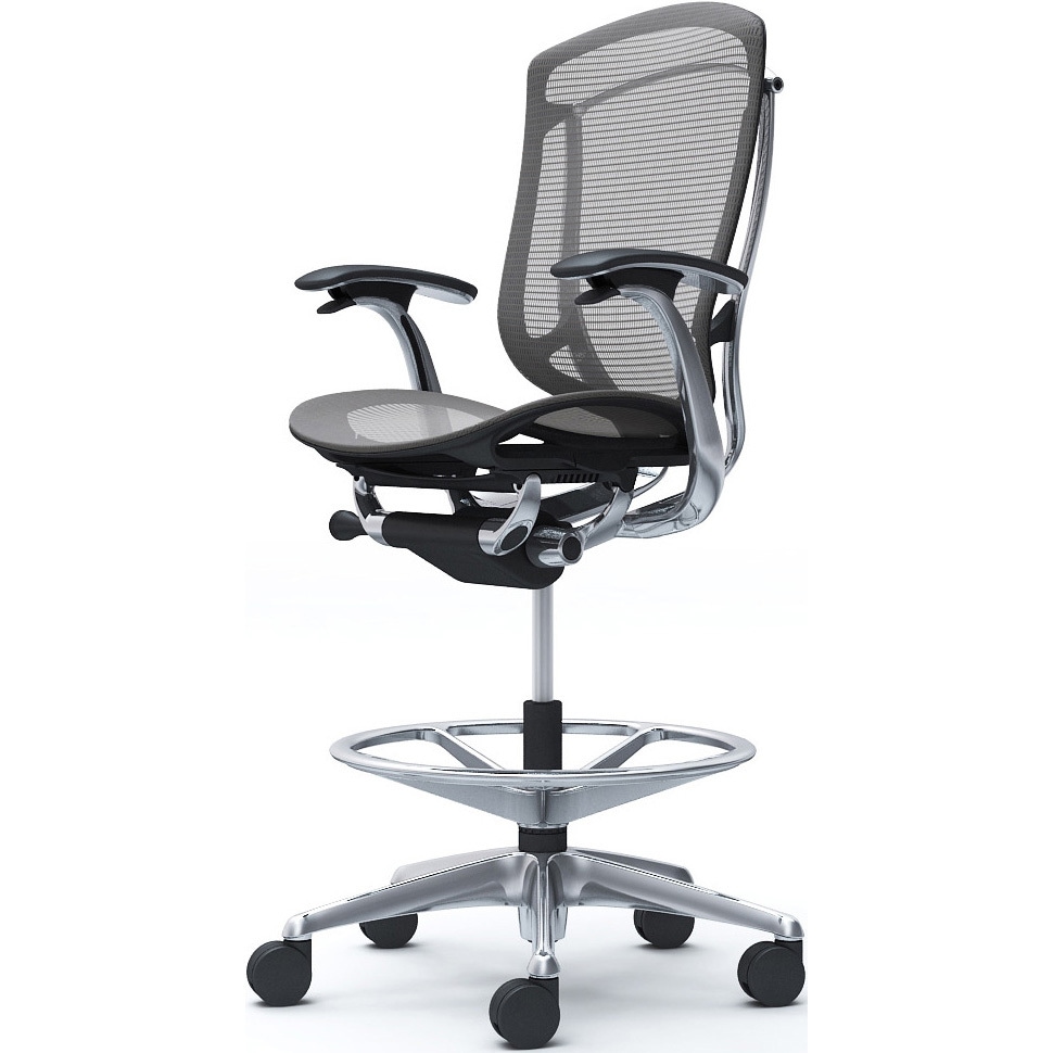 CC41HR FPH2 コンテッサセコンダ，固定肘，座メッシュ，ハイチェア，ポリッシュ，ブラック，ランバー無ハンガー無 1脚 オカムラ(岡村製作所) 【通販モノタロウ】 104,390円