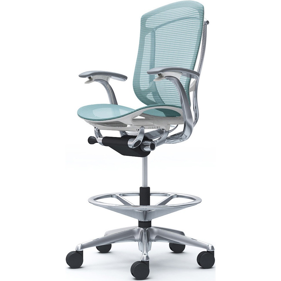 CC41HW FPG6 コンテッサセコンダ，固定肘，座メッシュ，ハイチェア，ポリッシュ，ホワイト，ランバー無ハンガー無 1脚 オカムラ(岡村製作所) 【通販モノタロウ】 104,390円