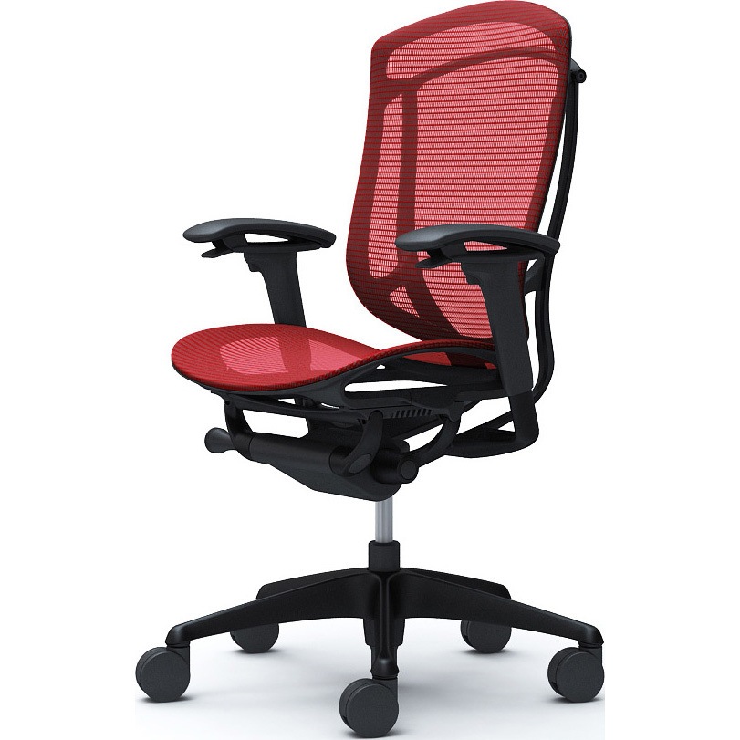 CC81ZR FPG9 コンテッサセコンダ、可動肘、ハイバック、座メッシュ、ハンガー無、ランバー無、ブラックB、ブラック、脚ブラック、ウレタン 1脚 オカムラ(岡村製作所) 【通販モノタロウ】