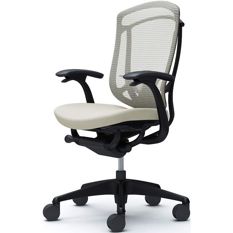CC43ZS FPC2 コンテッサセコンダ、固定肘、ハイバック、座クッション、ハンガー無、ランバー付、ブラックB、ブラック、脚ブラック、ウレタン 1脚 オカムラ(岡村製作所) 【通販モノタロウ】 93,390円