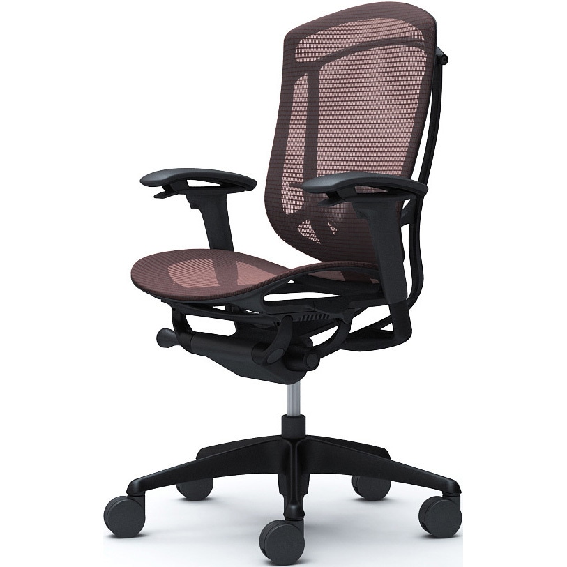 CC81ZS FPG8 コンテッサセコンダ、可動肘、ハイバック、座メッシュ、ハンガー無、ランバー付、ブラックB、ブラック、脚ブラック、ウレタン 1脚 オカムラ(岡村製作所) 【通販モノタロウ】