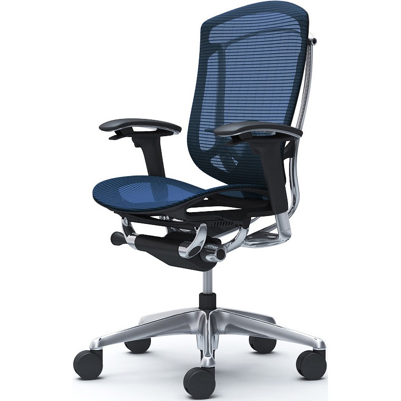 CC81XS FPG4 コンテッサセコンダ、可動肘、ハイバック、座メッシュ、ハンガー無、ランバー付、ブラックB、ポリッシュ、脚ポリッシュ、ウレタン 1脚 オカムラ(岡村製作所) 【通販モノタロウ】
