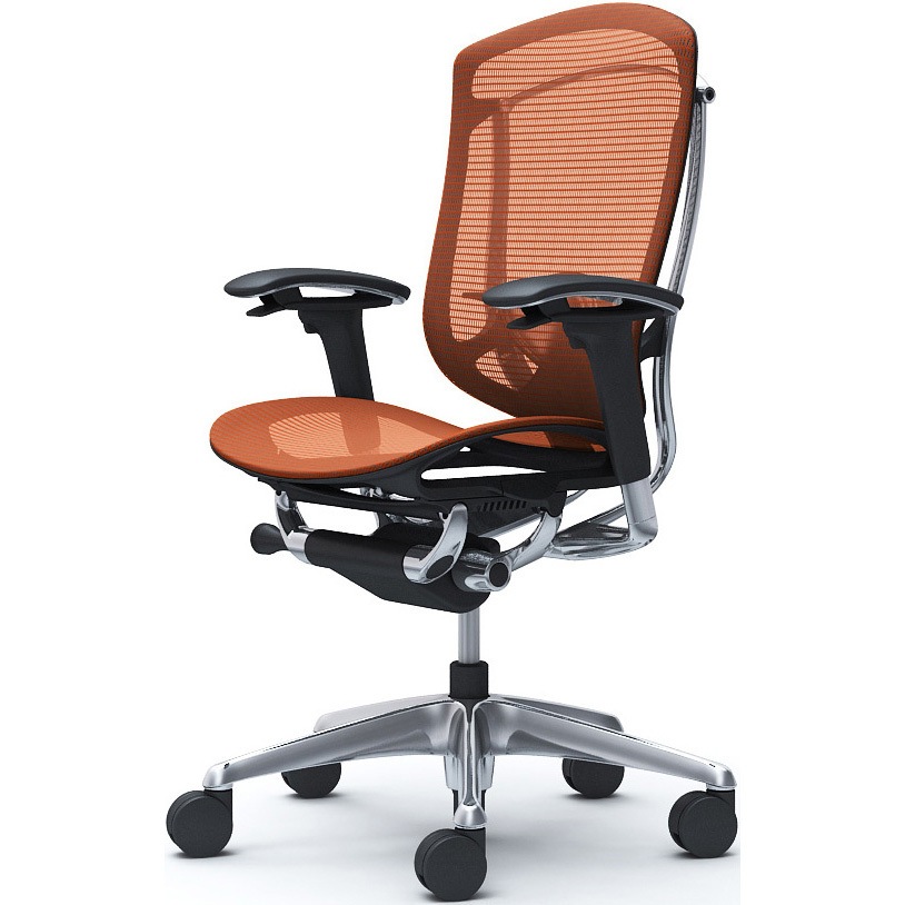 CC81XS FPH8 コンテッサセコンダ、可動肘、ハイバック、座メッシュ、ハンガー無、ランバー付、ブラックB、ポリッシュ、脚ポリッシュ、ウレタン 1脚 オカムラ(岡村製作所) 【通販モノタロウ】