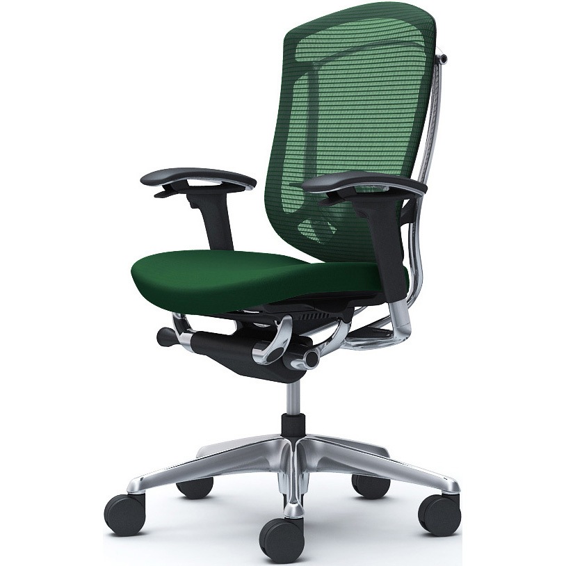 CC83XS FPD5 コンテッサセコンダ、可動肘、ハイバック、座クッション、ハンガー無、ランバー付、ブラックB、ポリッシュ、脚ポリッシュ、ウレタン 1脚 オカムラ(岡村製作所) 【通販モノタロウ】