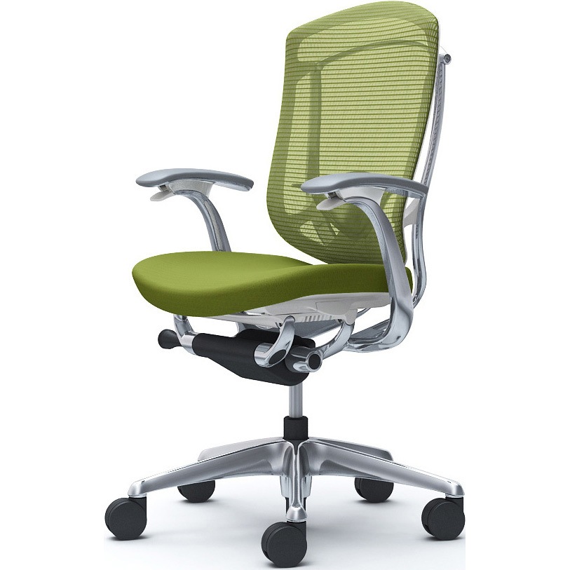 CC43BZ FPC5 コンテッサセコンダ，固定肘，座クッション，ハイバック5本脚，ポリッシュ，ホワイト，ランバー付ハンガー無 1脚 オカムラ(岡村製作所) 【通販モノタロウ】