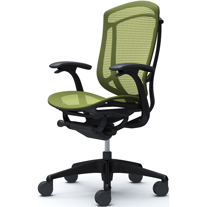 CC41ZR FPG5 コンテッサセコンダ、固定肘、ハイバック、座メッシュ、ハンガー無、ランバー無、ブラックB、ブラック、脚ブラック、ウレタン 1脚 オカムラ(岡村製作所) 【通販モノタロウ】
