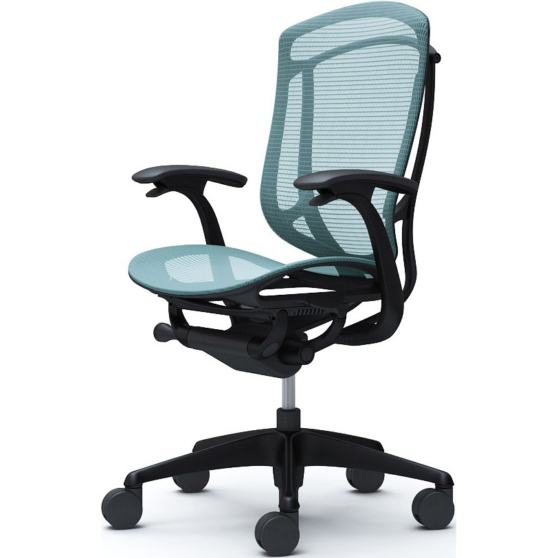 CC41ZR FPG6 コンテッサセコンダ、固定肘、ハイバック、座メッシュ、ハンガー無、ランバー無、ブラックB、ブラック、脚ブラック、ウレタン 1脚 オカムラ(岡村製作所) 【通販モノタロウ】