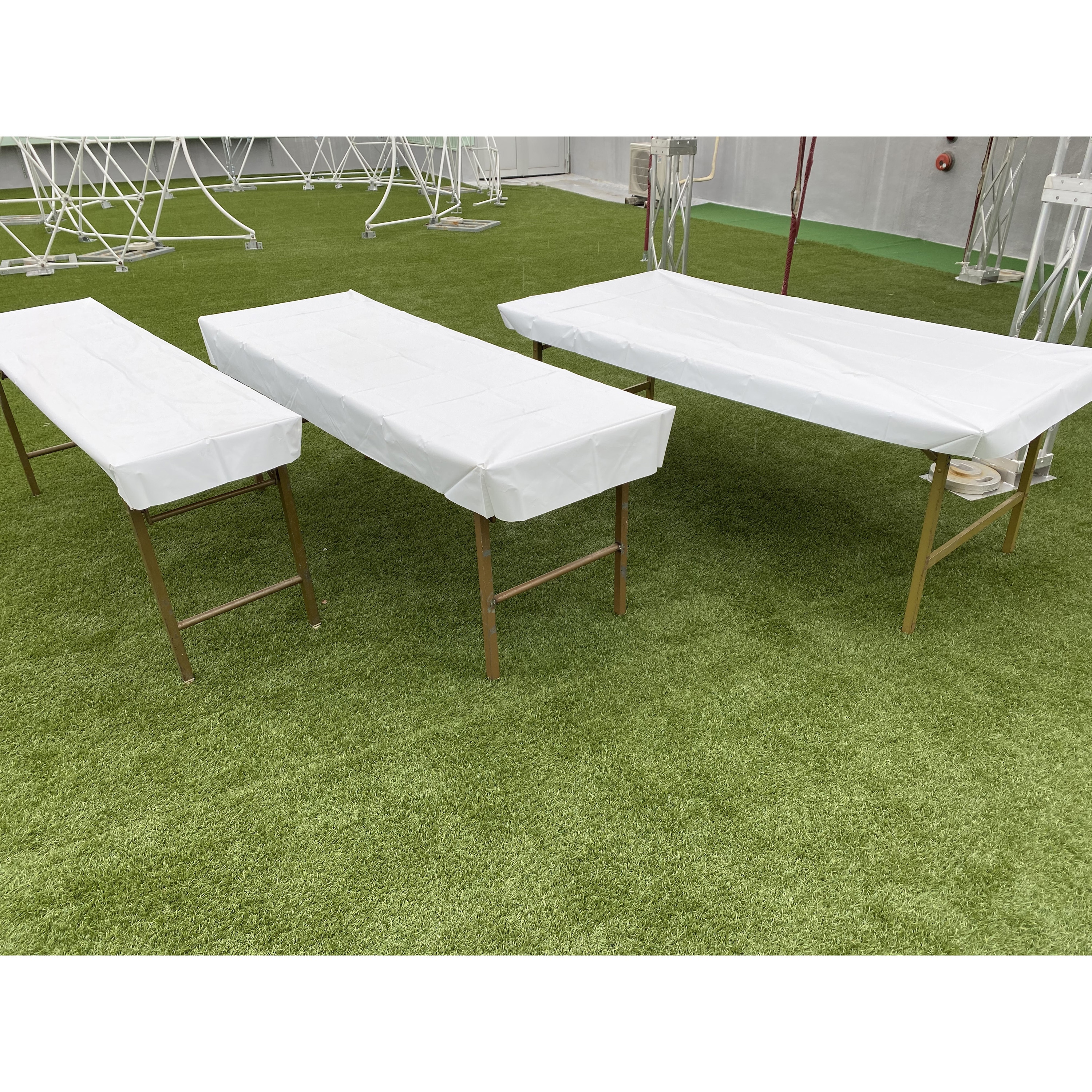 テーブルクロス(白) ボックスタイプ テーブルクロス 寸法1500×600mm 1