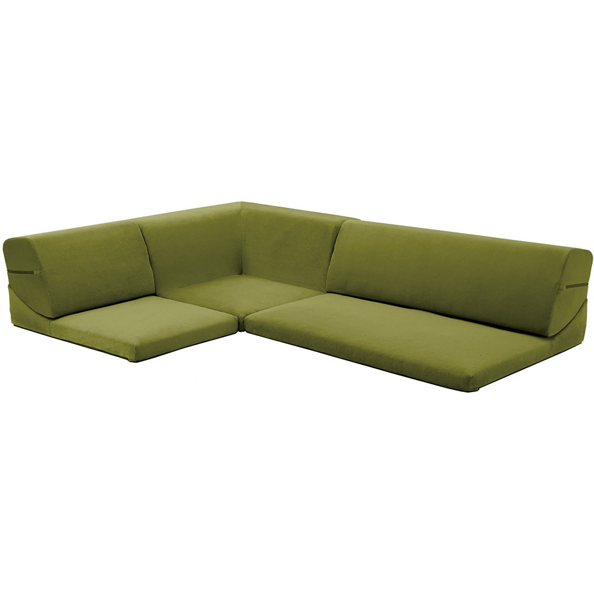 A318a-588GRN 和楽の庵 フロアソファ3点セット セルタン 高さ36cm幅177cm奥行き126.5cm  A318a-588GRN