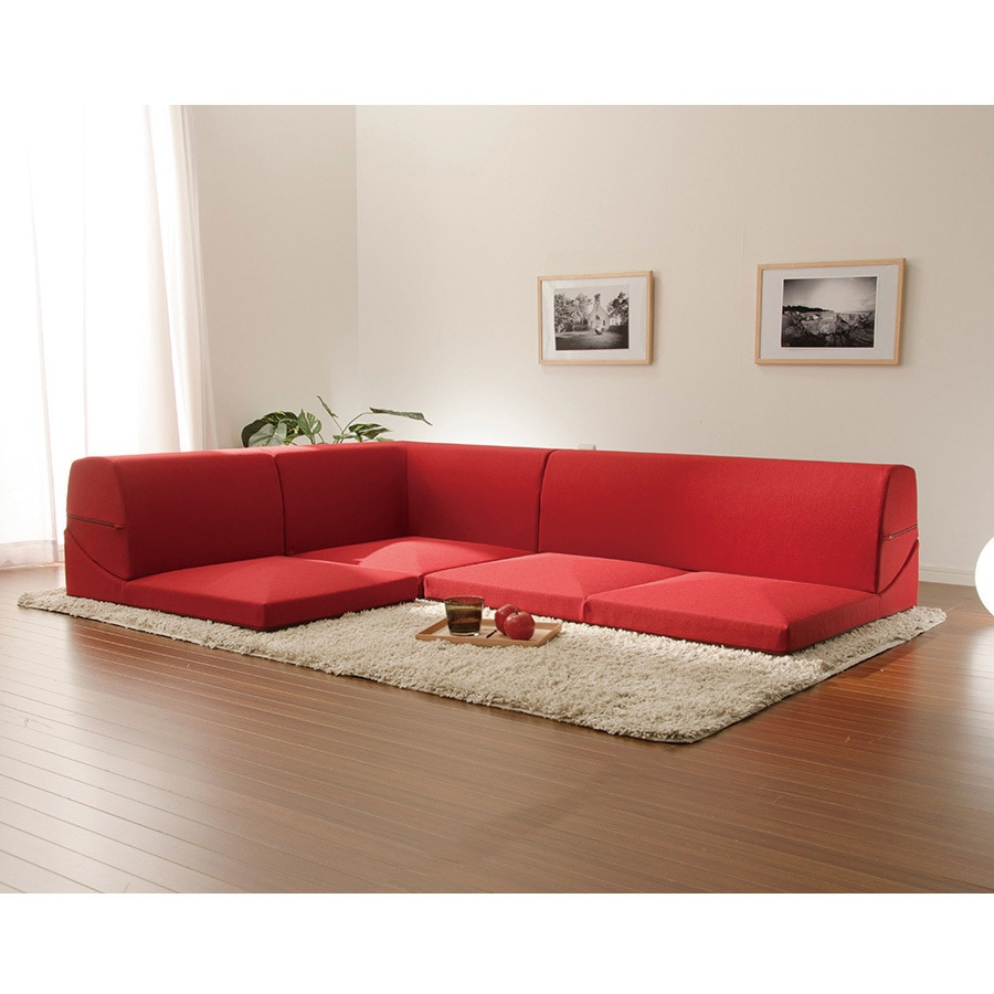 赤色 ソファー3点セット 赤いソファー 3点セット