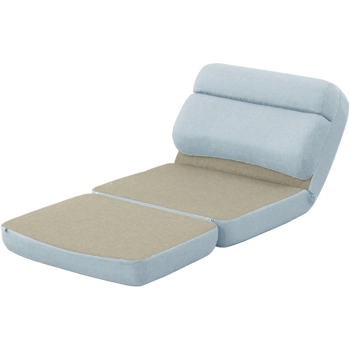 A908a-605LBL/625GRY 3WAY座椅子 セルタン ライトブルー色 高さ47cm幅41cm奥行き56cm