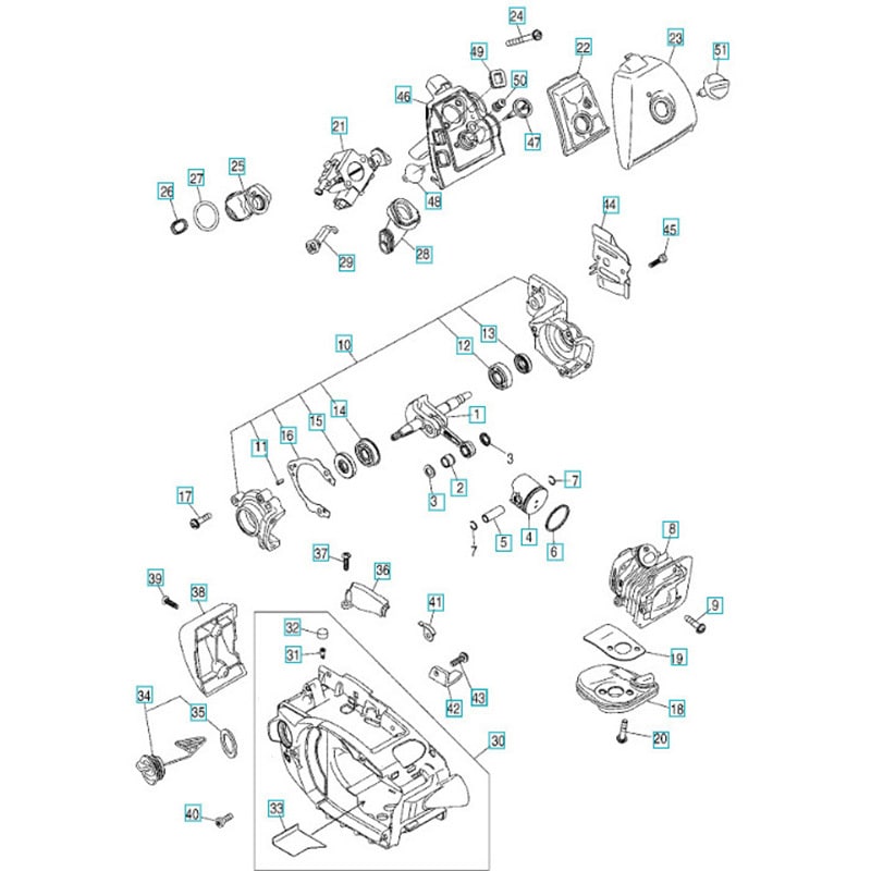 288014120 ゼノア エンジンチェーンソー G2050T 部品 エンジン 1個 ゼノア 【通販モノタロウ】