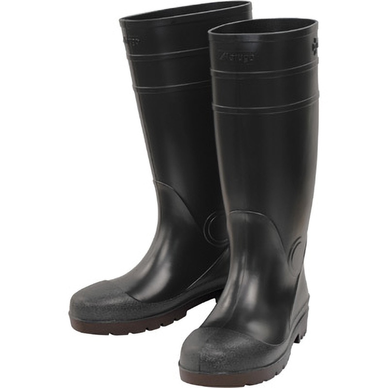 APROH870-BK-300 安全耐油長靴安全プロハークス 丸五 鋼製先芯 材質(アッパー)PVC 黒色 サイズ30cm  APROH870-BK-300