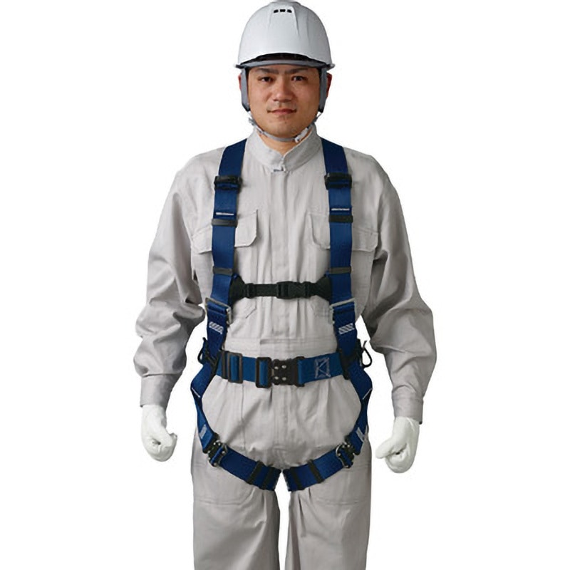 572A-OT3-B フルハーネス無双(腿ベルトVタイプ) 谷沢製作所 ブルー色