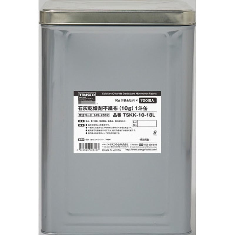 TSKK-10-18L 石灰乾燥剤(一斗缶入) TRUSCO 2.5以下  1缶(10g×700個) TSKK-10-18L