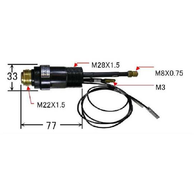 H670H00 トーチボディ ダイヘン 1個 H670H00